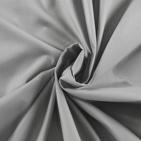 Eden Crisp & Light Weight 100% Cotton Solid Grey Bed Sheet with Pillow Case