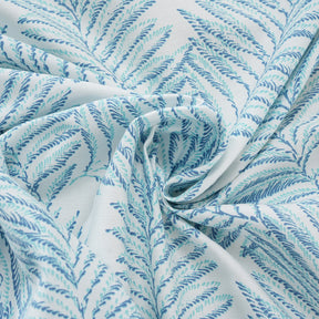 Optimist Bloom 200TC Fern 100% Cotton Printed Bed Sheet With Pillow Covers