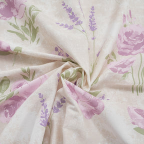 Optimist Bloom 200 TC  Soft Rose 100% Cotton Printed Bed Sheet with Pillow Case