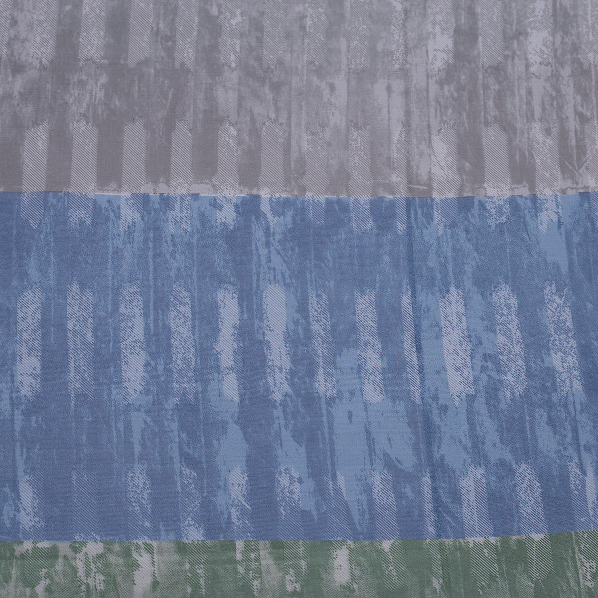 Royal Botanic 200 TC Streak Tint Blue 100% Cotton Bed Sheet With Pillow Case