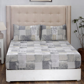 Royal Botanic 200TC  Botanical Grunge 100% Cotton Bed Sheet With Pillow Case