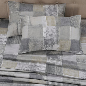 Royal Botanic 200TC  Botanical Grunge 100% Cotton Bed Sheet With Pillow Case