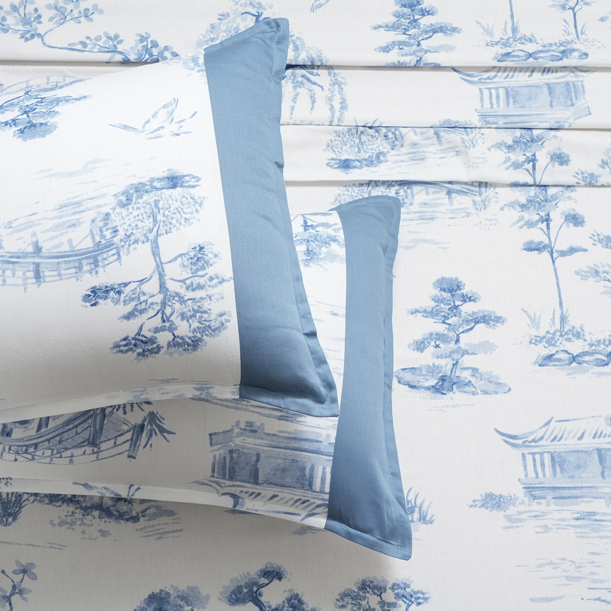 Royal Botanic 200 TC Nature Toile 100% Cotton Bed Sheet With Pillow Case