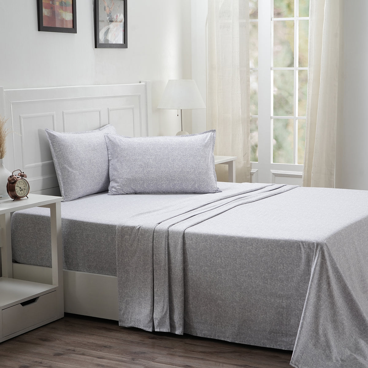Royal Botanic 144TC Cotton Bed Sheet With Pillow Case