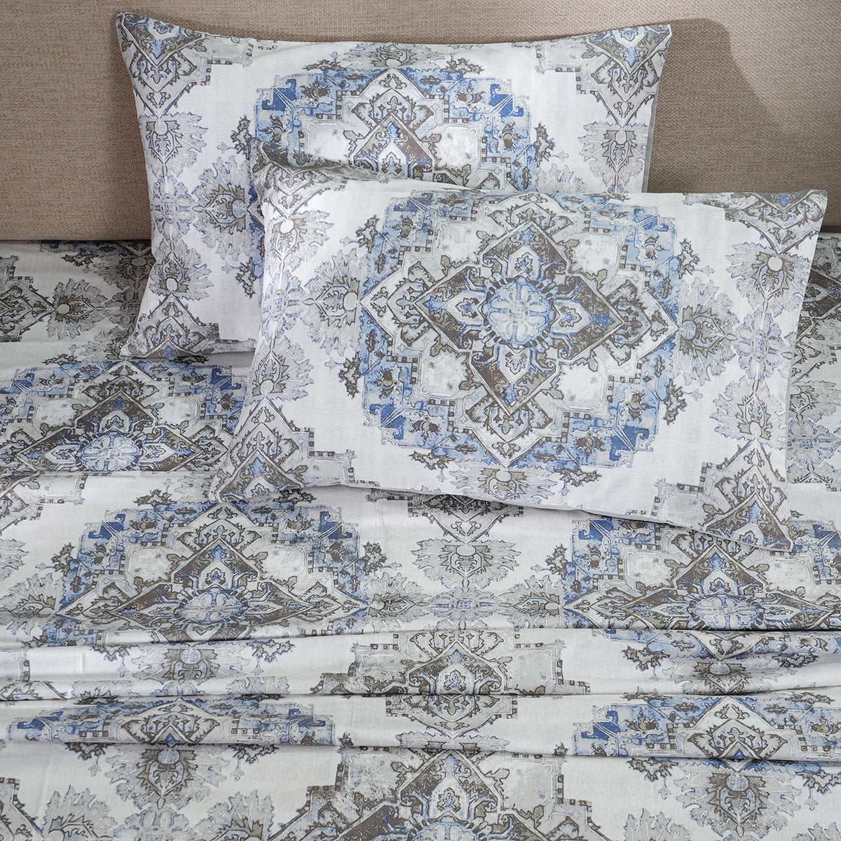 Utopian Regan 400TC Cotton Excessive Extreme Printed King Bedsheet With Pillow Covers