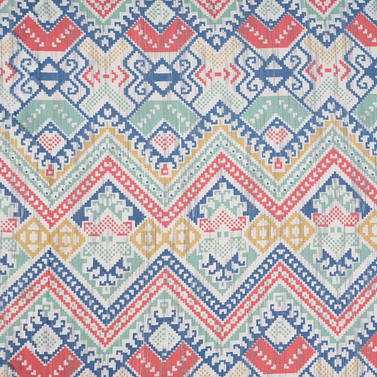Indigenous Artisan Aztec Stripe 100%Cotton Printed Red Bed Sheet With Pillow Case