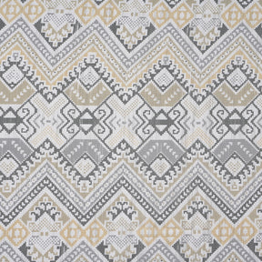 Indigenous Artisan Aztec Stripe 100%Cotton Printed Neutral Bed Sheet With Pillow Case