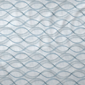 Tranquil Serenity Naple 100%Cotton Printed Bed Sheet with Pillow Case Blue