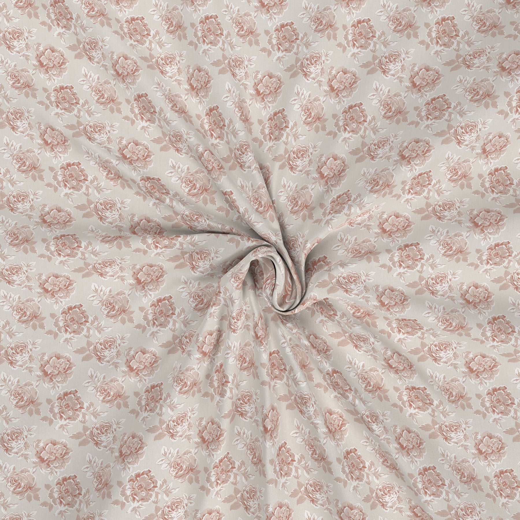 Tranquil Serenity Silvie 100%Cotton Printed Bed Sheet with Pillow Case Red