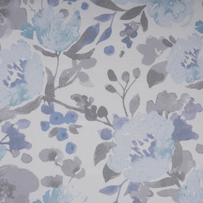 Sensory Bloom Florencia 100% Cotton Blue Bed Sheet with Pillow Case