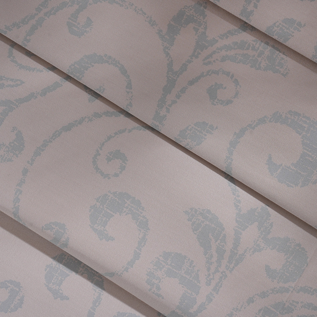Classical Ornate Seamless Scroll Bed Sheet with Pillow Case Blue
