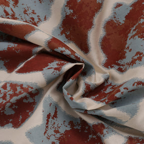 Nouveau Tradition Form Replay Red Bed Sheet with Pillow Case