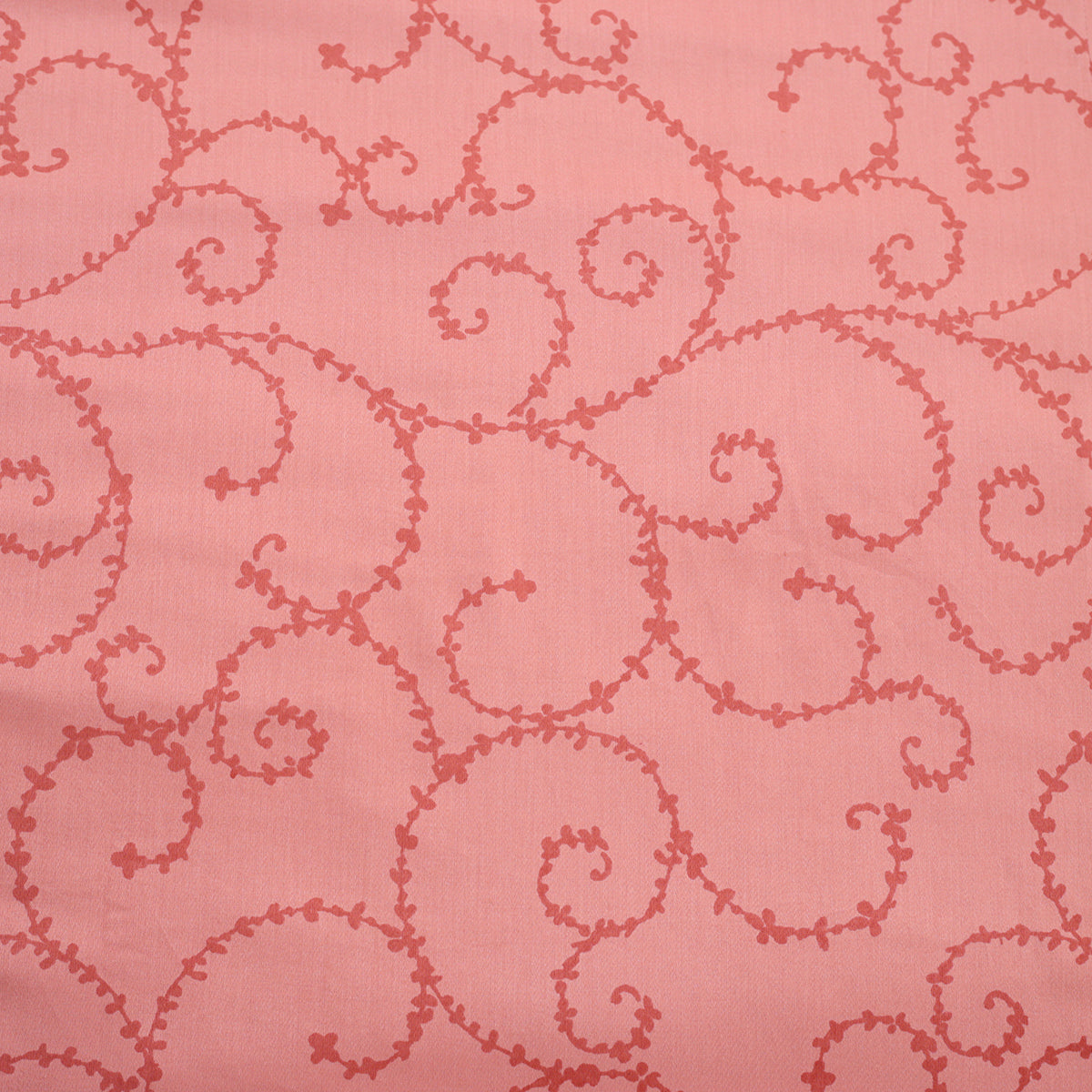 Exotic Heritage Leafy Swirl 100%Cotton Red Printed Bed Sheet Set