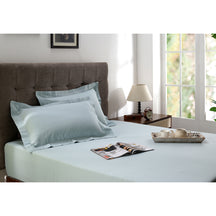 Astrid Self Jacquard 100% Cotton Bed Sheet With Pillow Covers