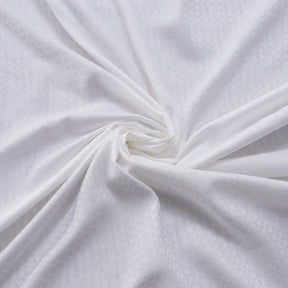 Astrid Self Jacquard 100% Cotton Bed Sheet With Pillow Covers