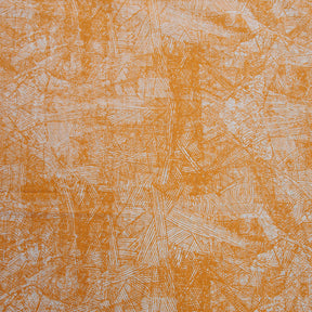 Circumvent Printed 144 TC 100% Cotton Orange Bed Sheet