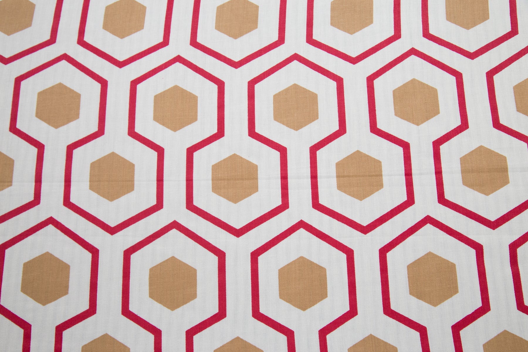 Donatella Eris Printed 200 TC 100% Cotton Red Bed Sheet with Pillow Case