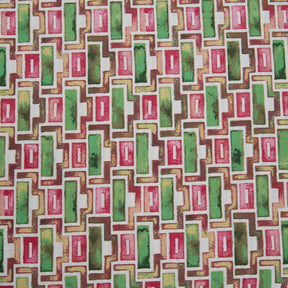 Donatella Lattice Printed 144 TC 100% Cotton Pink Bed Sheet with Pillow Case