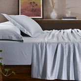 Maspar Leaf Self Jacquard 100% Cotton Ultra Soft Bed Sheet with Pillow Case