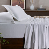 Maspar Leaf Self Jacquard 100% Cotton Ultra Soft Bed Sheet with Pillow Case