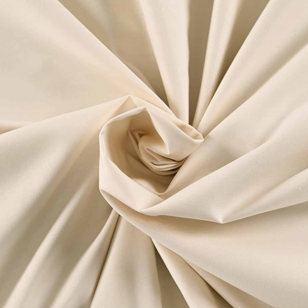 Slumber Plain Easy Care Percale 100% Cotton Ecru Crisp Bed Sheet with Pillow Case