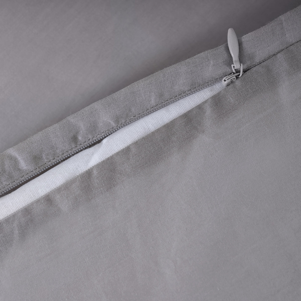 Belissa 100% Cotton Duvet Cover Flint Grey