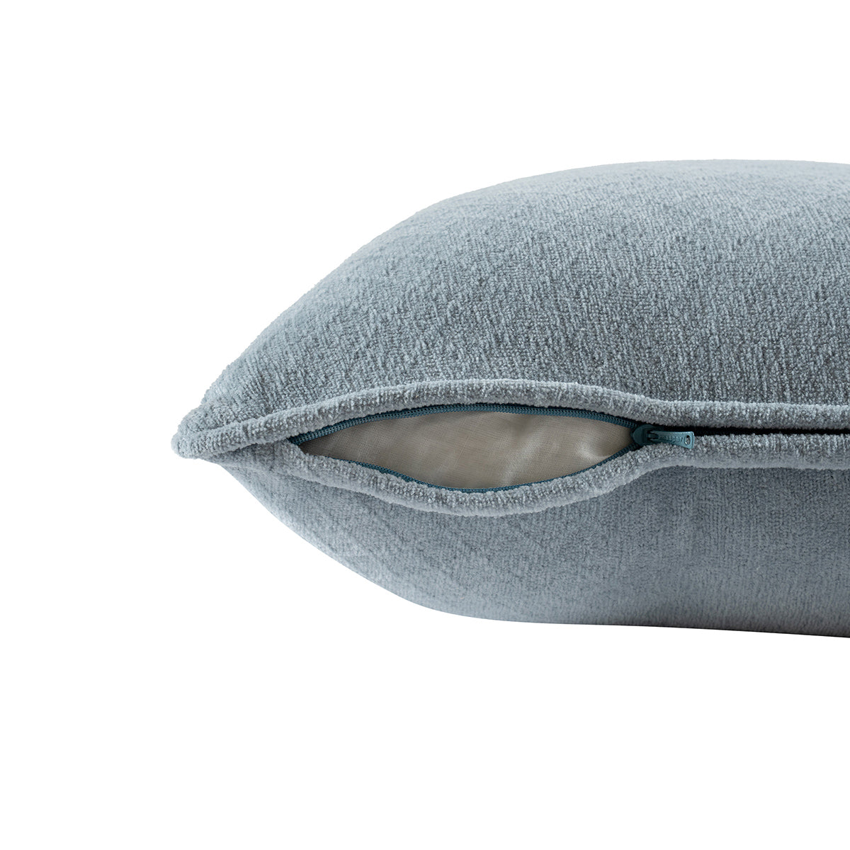 Blaize 100% Cotton Solid Weave Blue Cushion Cover