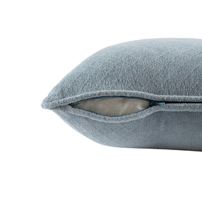 Blaize 100% Cotton Solid Weave Blue Cushion Cover