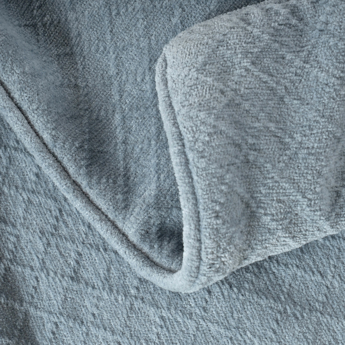 Blaize 100% Cotton Solid Weave Blue Cushion Cover