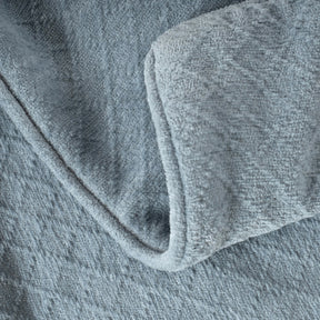 Blaize 100% Cotton Solid Weave Blue Cushion Cover