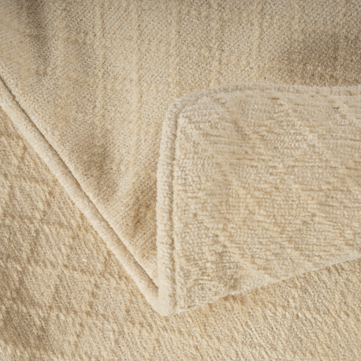 Blaize 100% Cotton Solid Weave Beige Cushion Cover