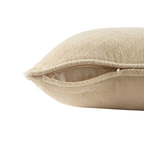 Blaize 100% Cotton Solid Weave Beige Cushion Cover
