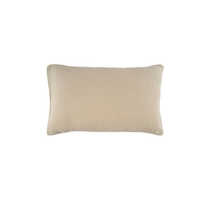 Blaize 100% Cotton Solid Weave Beige Pillow Sham Set