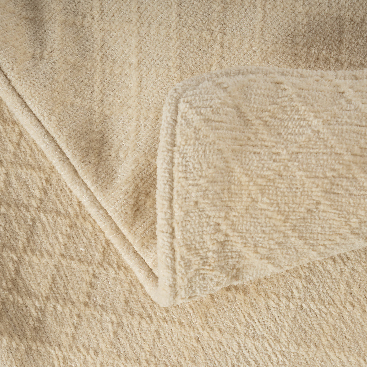 Blaize 100% Cotton Solid Weave Beige Pillow Sham Set