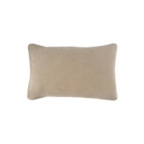 Blaize 100% Cotton Solid Weave Beige Pillow Sham Set