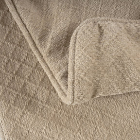 Blaize 100% Cotton Solid Weave Beige Pillow Sham Set