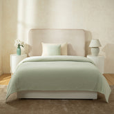 Blaize 100% Cotton Solid Weave Green Bed Cover
