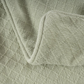 Blaize 100% Cotton Solid Weave Green Pillow Sham Set