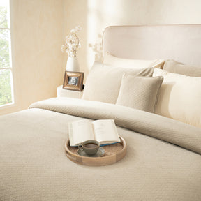 Blaize 100% Cotton Solid Weave Grey Bed Cover