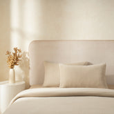 Blaize 100% Cotton Solid Weave Grey Pillow Sham Set