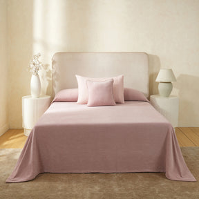 Blaize 100% Cotton Solid Weave Purple Bed Cover