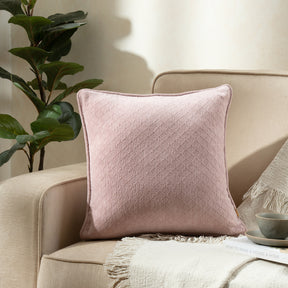 Blaize 100% Cotton Solid Weave Purple Cushion Cover