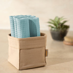 Catalina Waffle Antimicrobial Antifungal Super Absorbent Quick Dry Gym/Travel Nile Blue Towel
