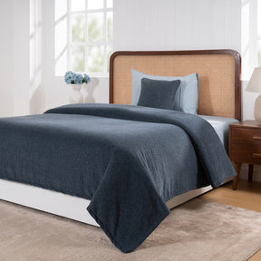 Charlotte Woven Blue Mirage Bed Cover /Blanket