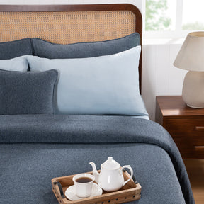 Charlotte Woven Blue Mirage Bed Cover /Blanket