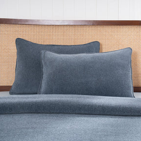 Charlotte Woven Blue Mirage Pillow Sham Set