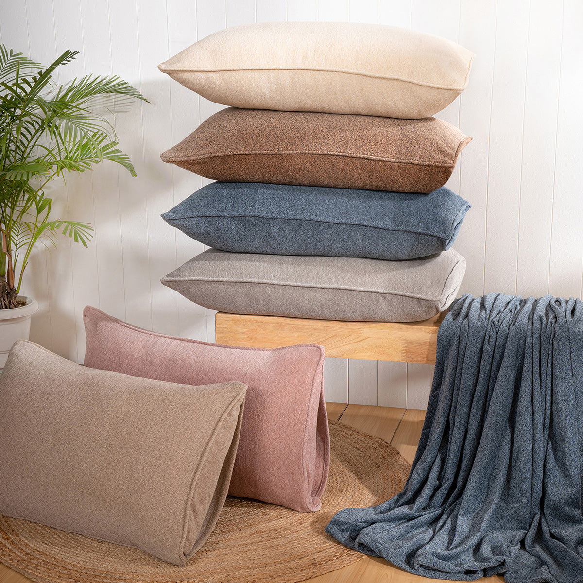 Charlotte Woven Blue Mirage Pillow Sham Set