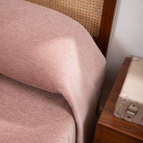 Charlotte Woven Misty Rose Bed Cover /Blanket