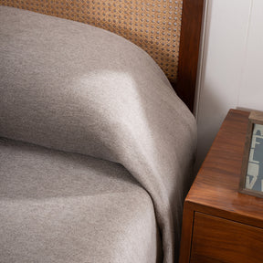 Charlotte Woven Silver Bed Cover /Blanket