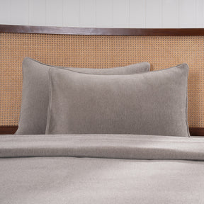 Charlotte Woven Silver Pillow Sham Set